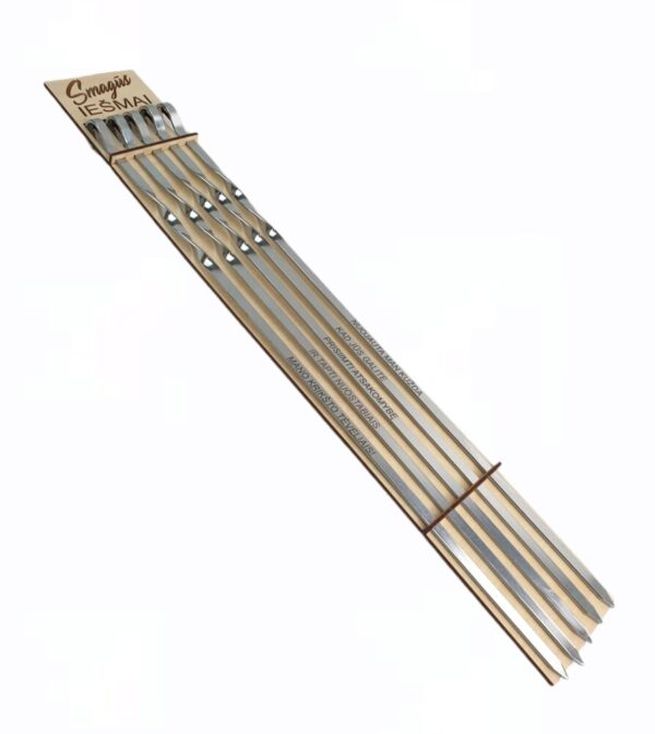 BBQ metal sticks set ,,Nuojauta man kuzda,, - Image 2