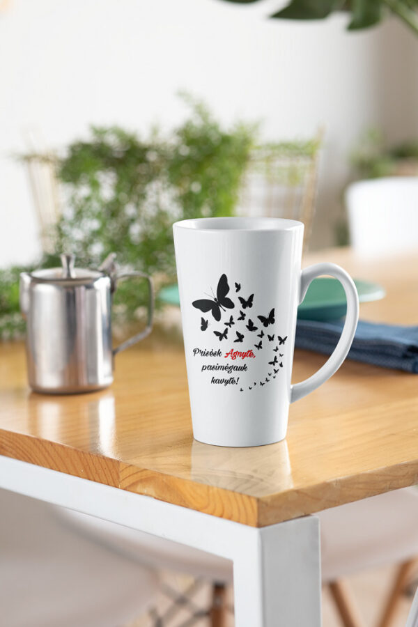 Personalised Tall Latte Cup ,,Prisesk Agnyte...,,