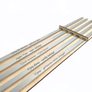 BBQ metal sticks set ,,Super vyro-super saslykas,,