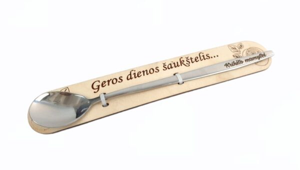 Spoon with pad ,,Geros dienos saukstelis ...,,