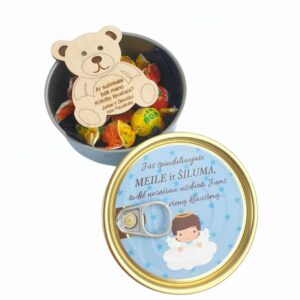 Invitation Gift canned ,,Jus spinduliuojate meile ir siluma..,,