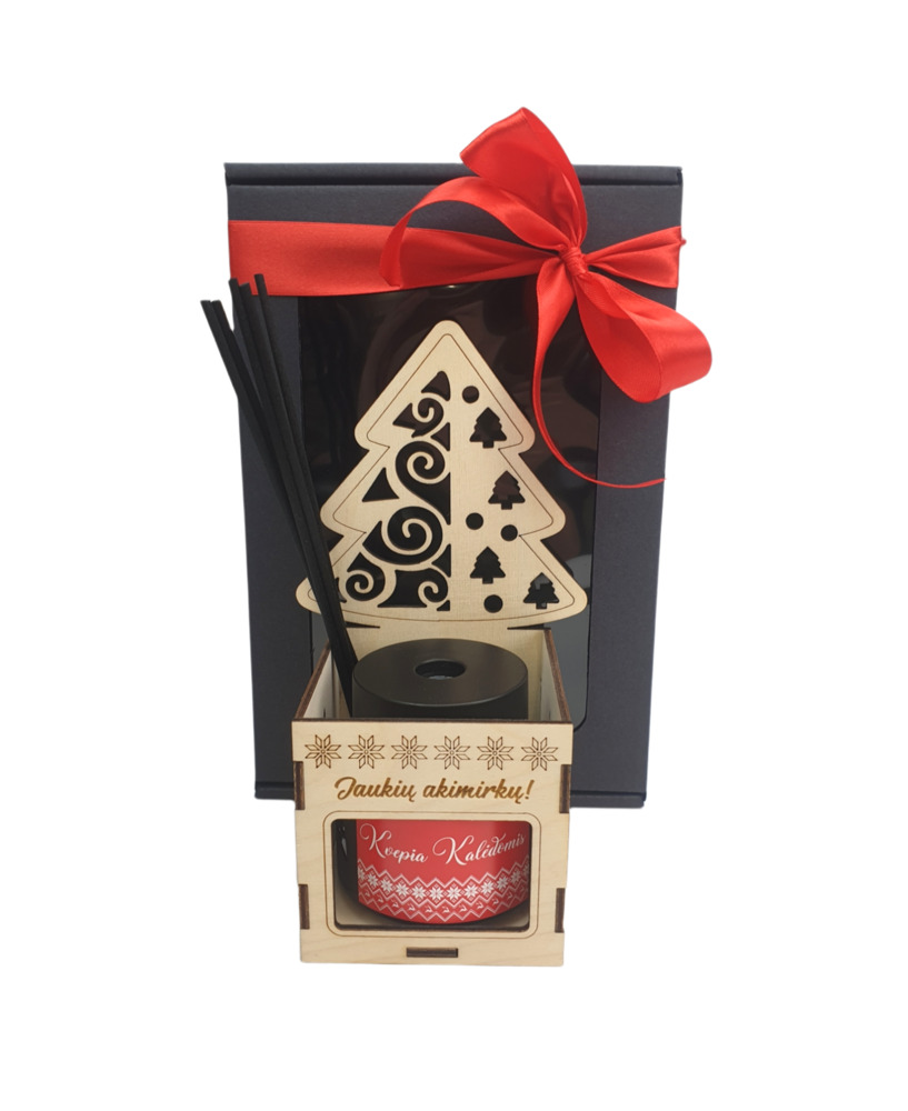 Reed Diffuser in a wooden box ,,Jaukiu akimirku,,