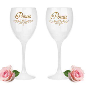 Wine Glass set  ,,Ponas Ponia,,