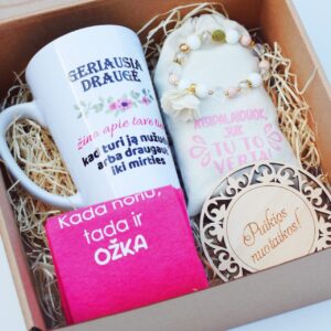 Gift set for her ,,Geriausia drauge,,