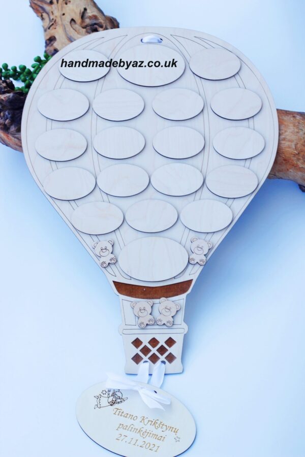 Personalised Air balloon ,,Titano krikstynu palinkejimai,,