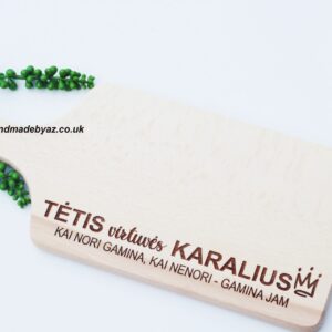 Cutting board ,,Tetis virtuves karalius,,