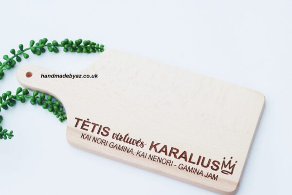 Cutting board ,,Tetis virtuves karalius,,