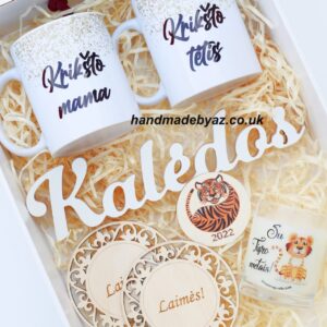 Christmas Gift set with personalised cups