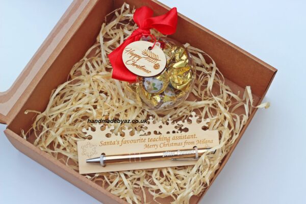Personalised Gift set for teaching assistant.