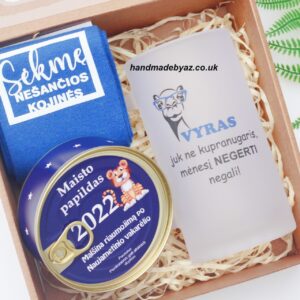 Gift set for him ,,Vyras juk ne kupranugaris...,,
