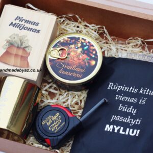 Gift set for him ,,AUKSINIS VYRAS,,
