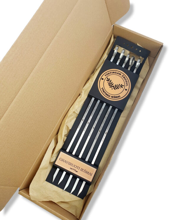 BBQ metal sticks set  ,,60 metu patirtis,,