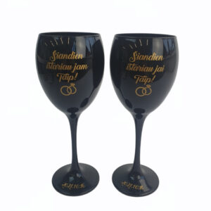 Wine Glass set  ,,Siandiena istariau taip,,