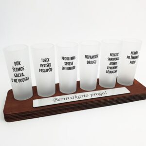 Shots with stand for bachelor party