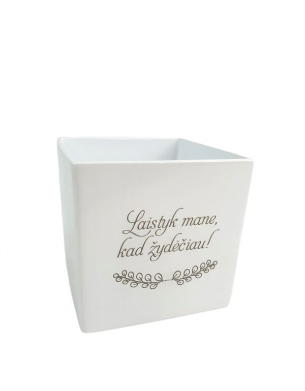 Flowers pot ,,Laistyk mane,kad zydeciau,,