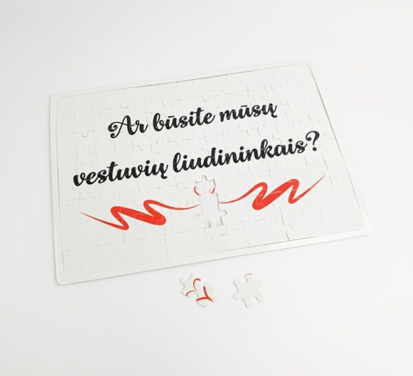 Invitation Puzzle ,,Ar tekesi uz manes?,, - Image 2