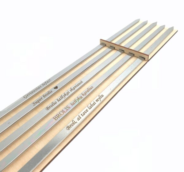 BBQ metal sticks set for brother - Image 2