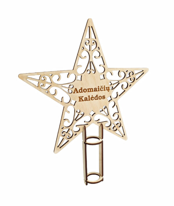 Personalised Christmas star ,,Adomaiciu Kaledos,,