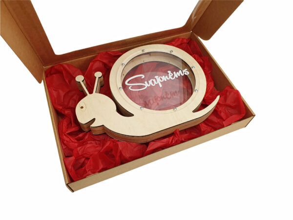 Piggy bank Snail ,,Svajonems,,