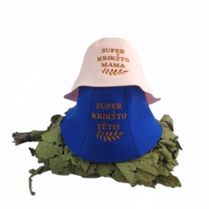 Sauna hats for couple  ,,Super Kriksto mama ,Super kriksto tetis,,