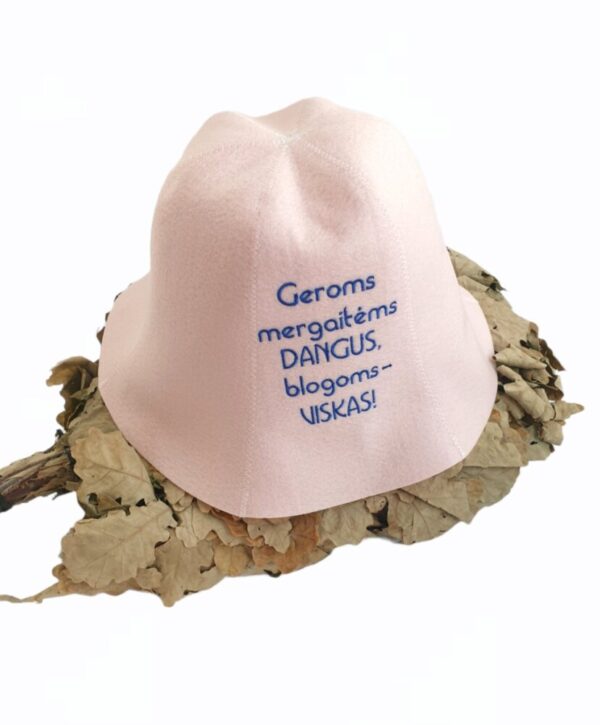 Sauna hat ,,Geroms mergaitems dangus...,,