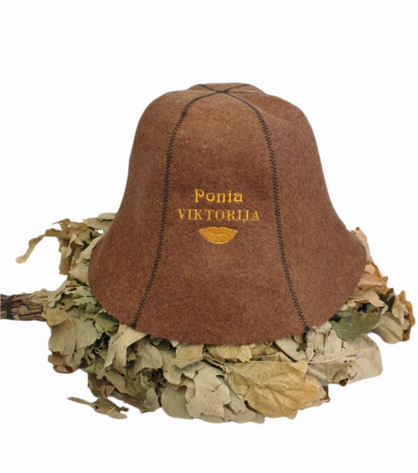 Personalised Sauna hat ,,Ponia Viktorija,,