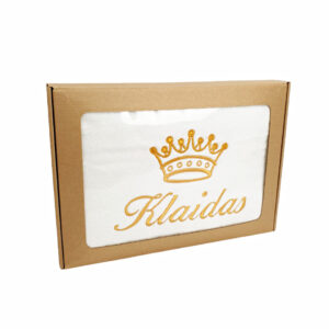 Personalised Towel with cardboard box ,,Klaidas,,