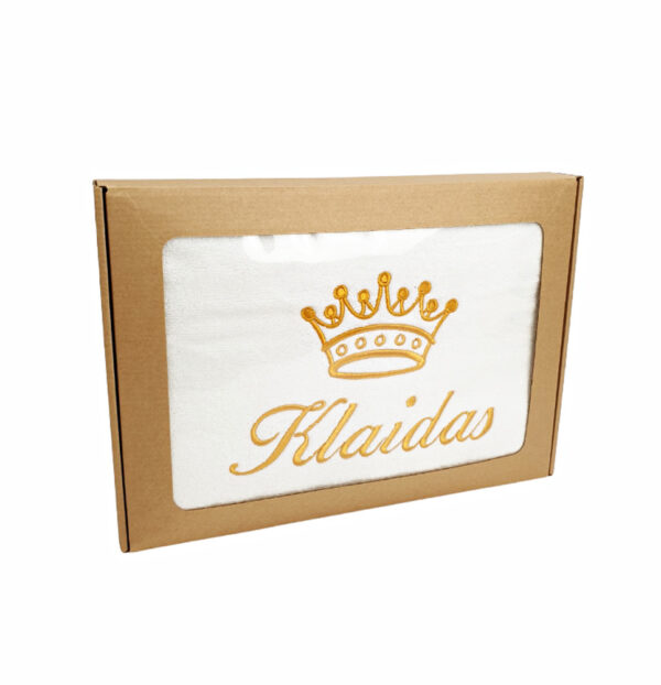 Personalised Towel with cardboard box ,,Klaidas,,
