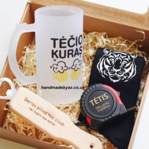 Gift set for him ,,Tetis visu galu meistras,,