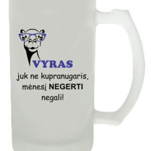 Beer mugs ,,Vyras juk ne kupranugaris...,,