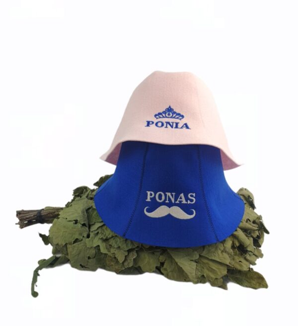 Sauna hats for couple  ,,Ponia,Ponas,,