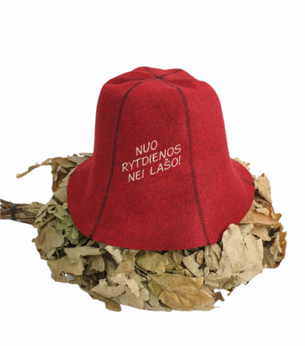 Sauna hat ,,Nuo rytdienos nei laso,,