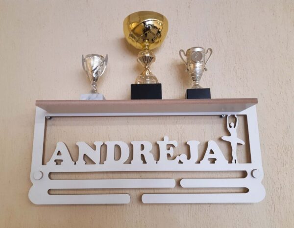 Personalised Trophy Shelf, Medal hanger / holder. - Image 6