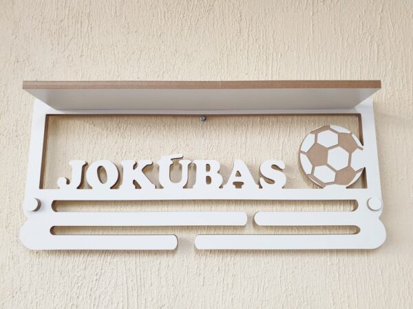 Personalised Trophy Shelf, Medal hanger / holder. - Image 7