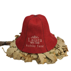 Personalised Sauna hat,, Laura kubilo fane,,