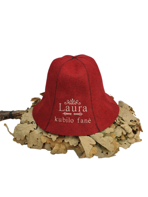 Personalised Sauna hat,, Laura kubilo fane,,