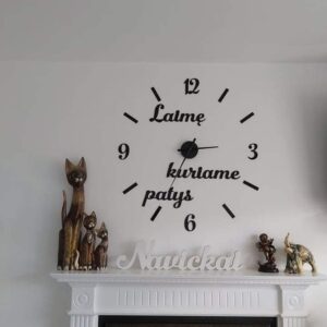Wall clock ,,Laime kuriame patys,,