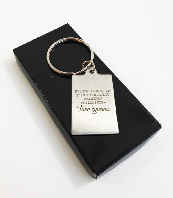 Metal keychain  ,,Tavo sypsena,,