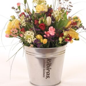 Metal Bucket ,,Kibiras pilnas laimes,,