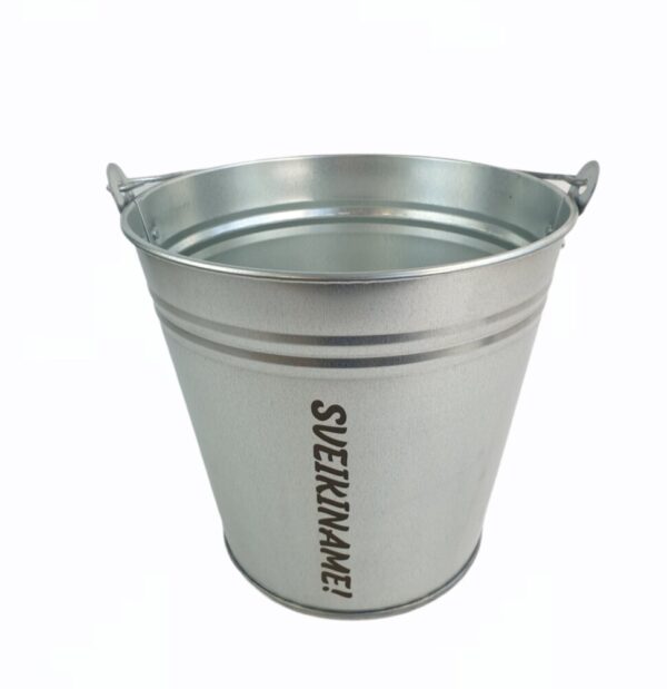 Metal Bucket ,,Sveikiname,,