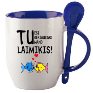 Cup with Spoon ,,Tu esi geriausias mano...,,
