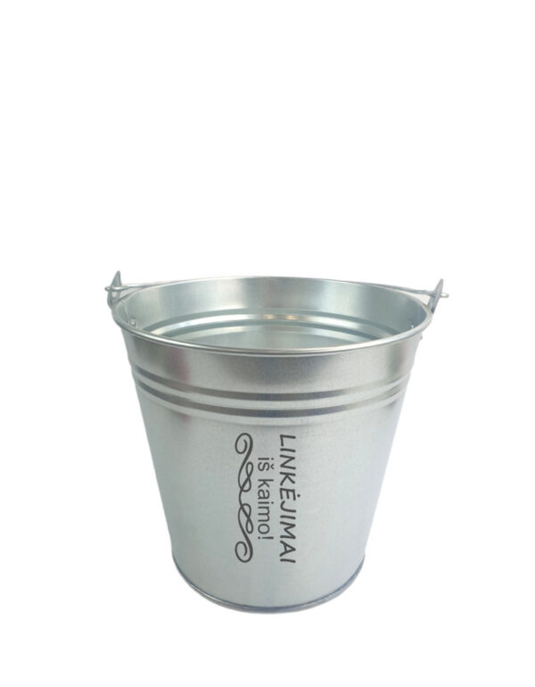 Metal Bucket ,,Linkejimai is kaimo,,