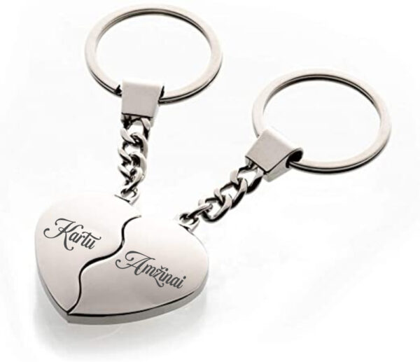PERSONALISED Hearth  Key Chain ,,ANY TEXT,,