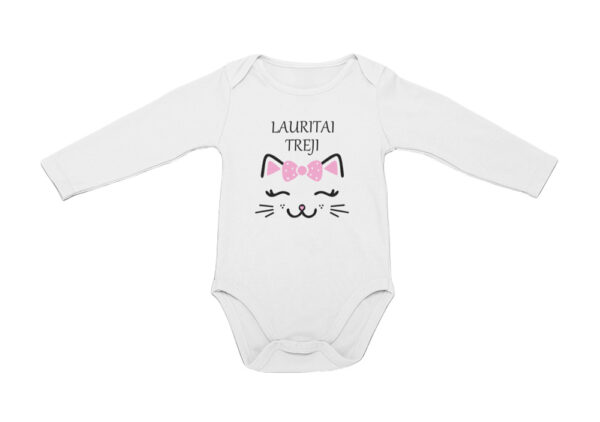 Personalised Baby vest Long sleeve ,,Lauritai treji,,