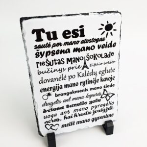 Photo stone ,,Tu esi saule,,