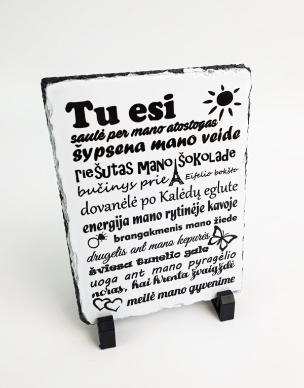 Photo stone ,,Tu esi saule,,