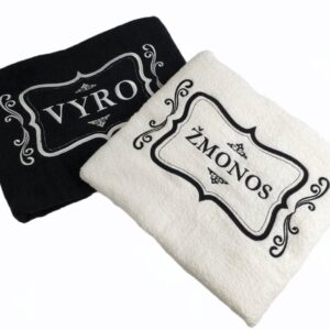 Towels set  ,,Vyro ir Zmonos,,