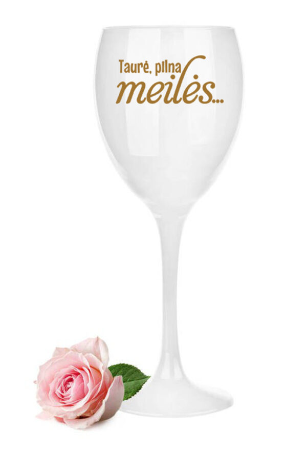 Wine Glass set  ,,Taure pilna meiles,,
