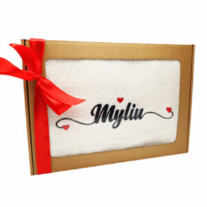 Towel with cardboard box ,,Myliu,,