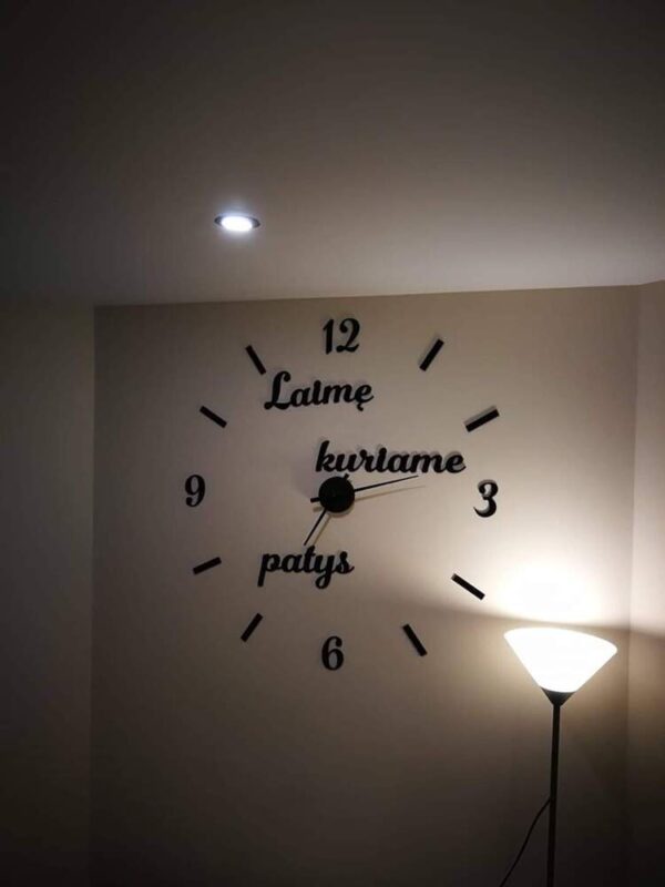 Wall clock ,,Laime kuriame patys,, - Image 3